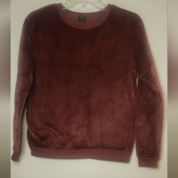 Cold Crush Burgundy Furry Sweater XS - Picture 1 of 3